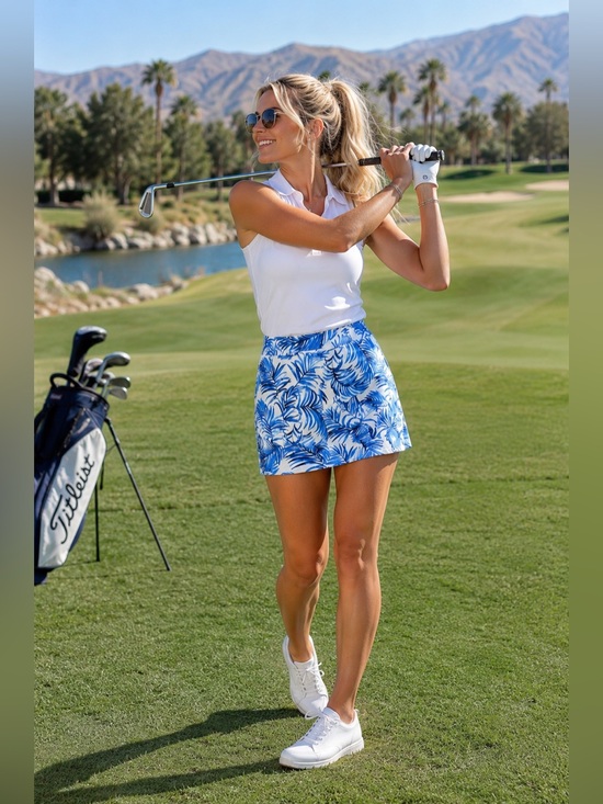 Tommy Bahama Dresses & Skirts - Tommy Bahama Blue Tropical Print Skirt